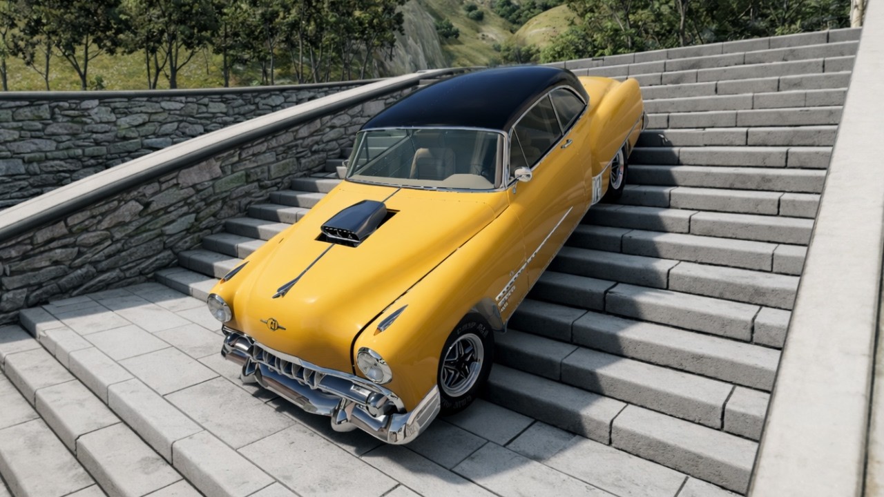Cars vs Giant Stairs - BeamNG Drive