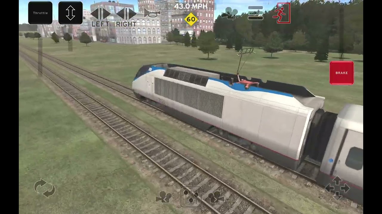 Train and rail yard simulator