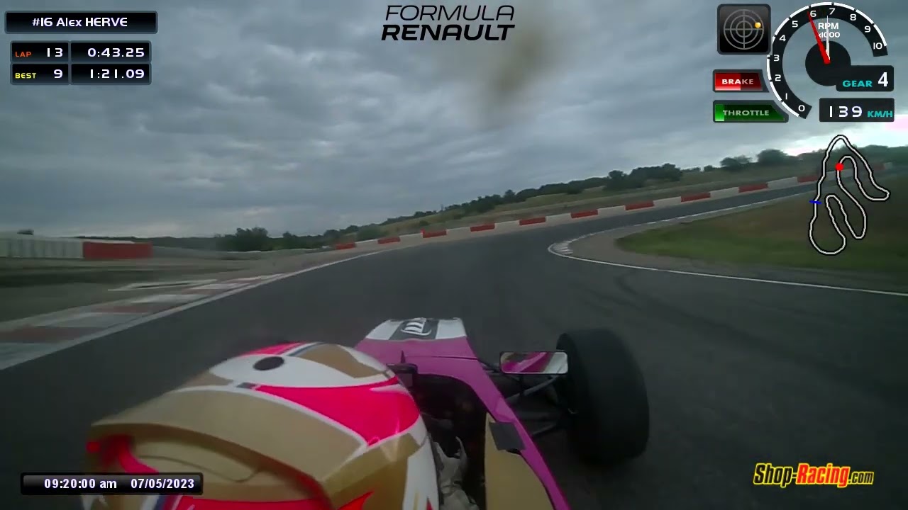 Onboard Formule Renault 2.0 Lédenon - Alexandra Hervé