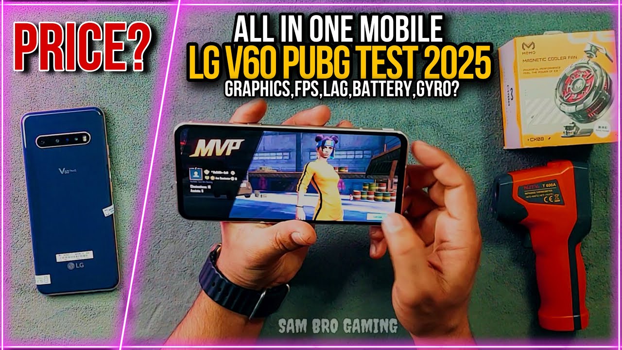 LG V60 PUBG Test in 2025 | Price | Graphics & FPS | Heat & Lag | Battery | Gyro | Electro Sam