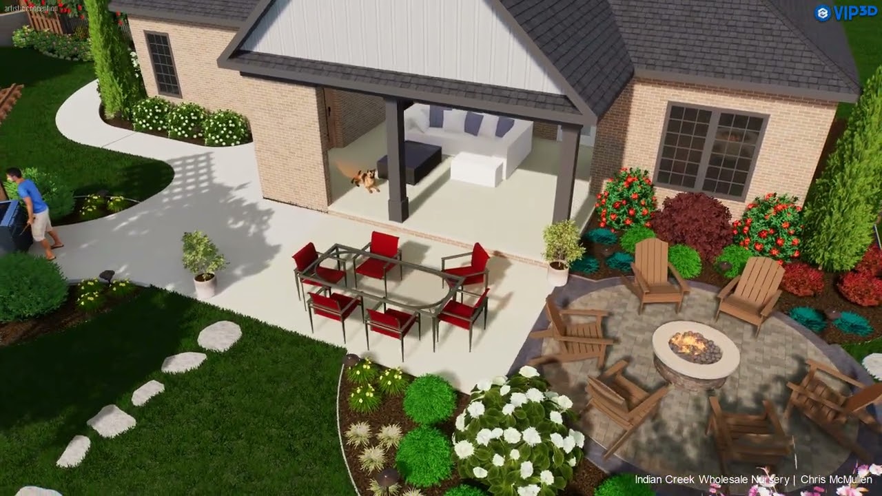 Making your Backyard a Paradise!   Indian Creek Nursery's Design Team Can Help!
