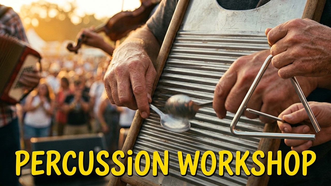 Percussion Workshop - Les Nuits Cajun & Zydeco SAULIEU 2012