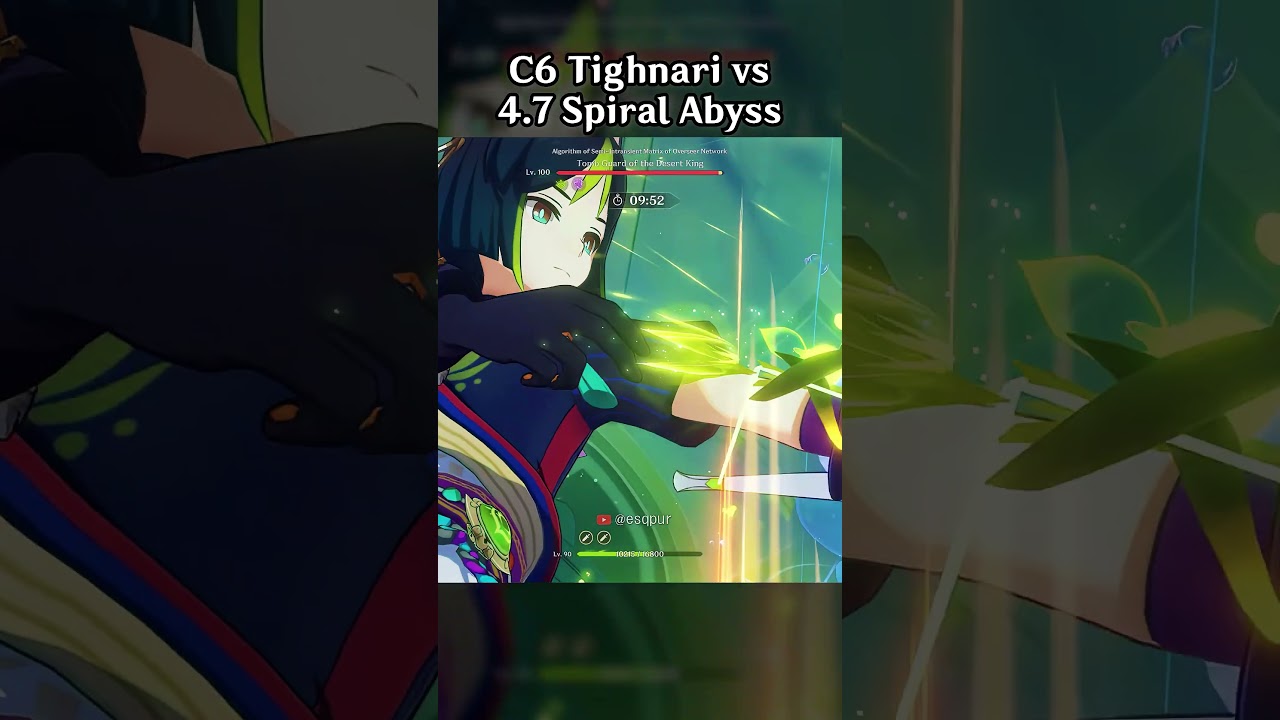 C6 Tighnari vs 4.7 Spiral Abyss