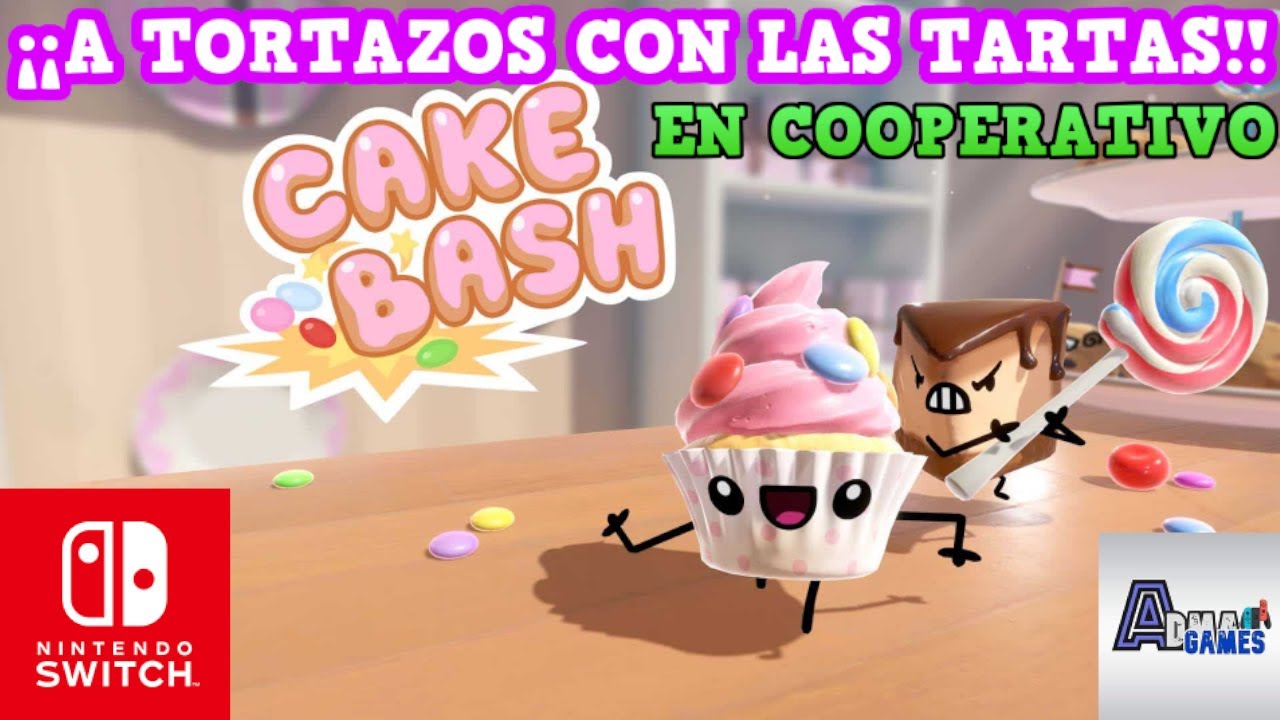 CAKE BASH (Nintendo Switch) - ¡A TORTAS CON LAS TARTAS EN MULTIJUGADOR! | AdmaGames | Gameplay |Demo