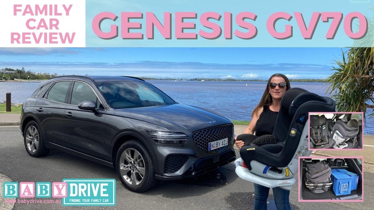 Family car review: 2022 Genesis GV70 | BabyDrive child seat and pram test