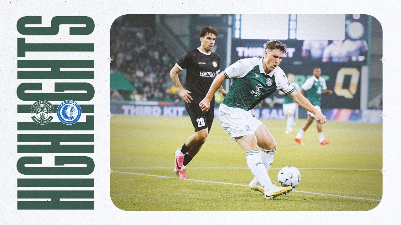 Highlights: Hibernian 2 KAA Gent 3