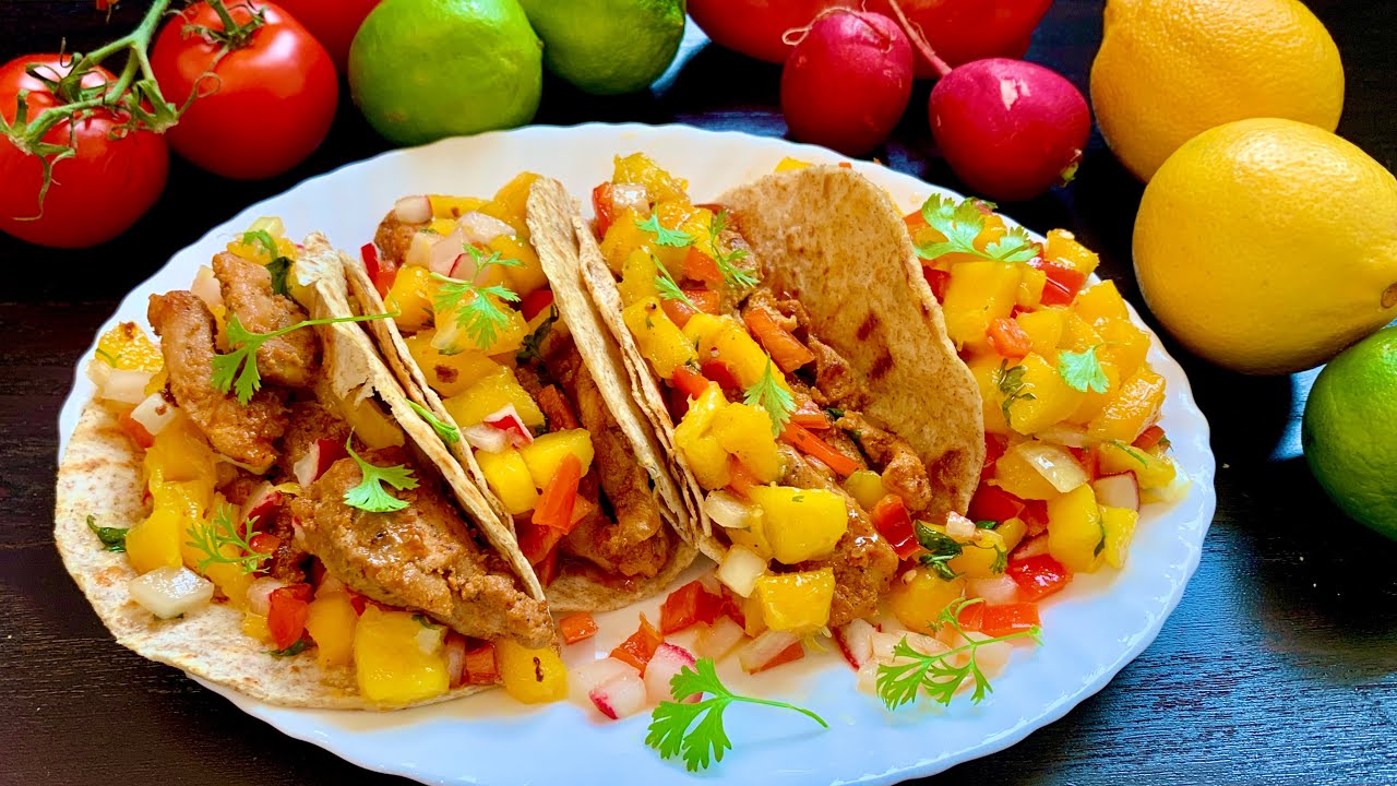 Chicken Tacos with Mango Salsa