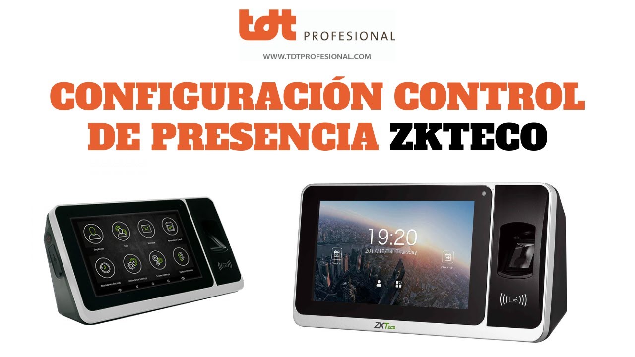 Configuración Control de Presencia ZPAD-Plus de ZKTECO