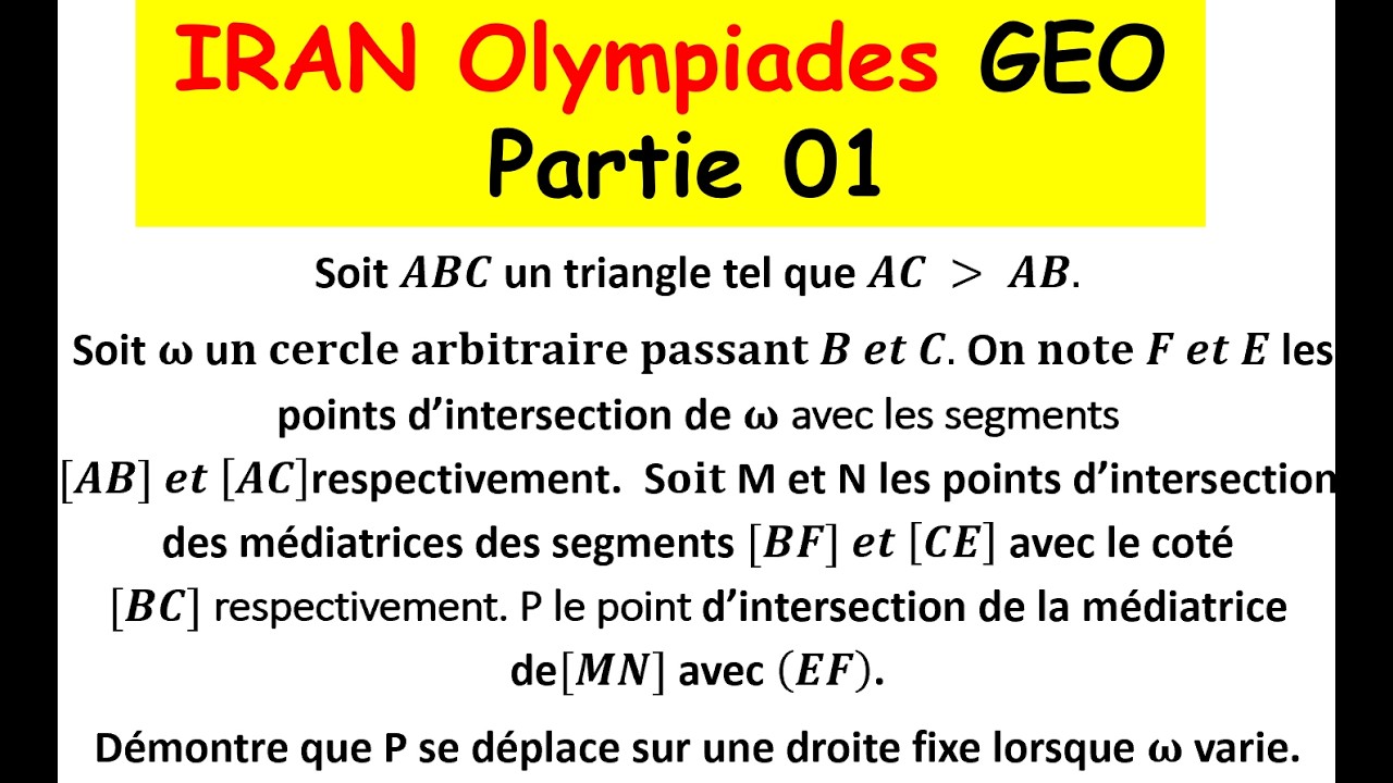 PROBLEME DE GEOMETRIE PARTIE 01