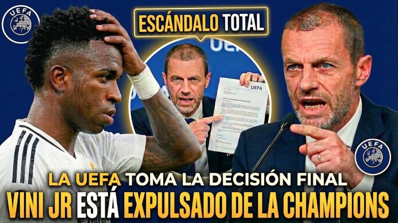 🚨¡URGENTE! LA UEFA EXPULSA A VINICIUS JUNIOR DE LA CHAMPIONS LEAGUE | NOTICIAS DEL REAL MADRID HOY