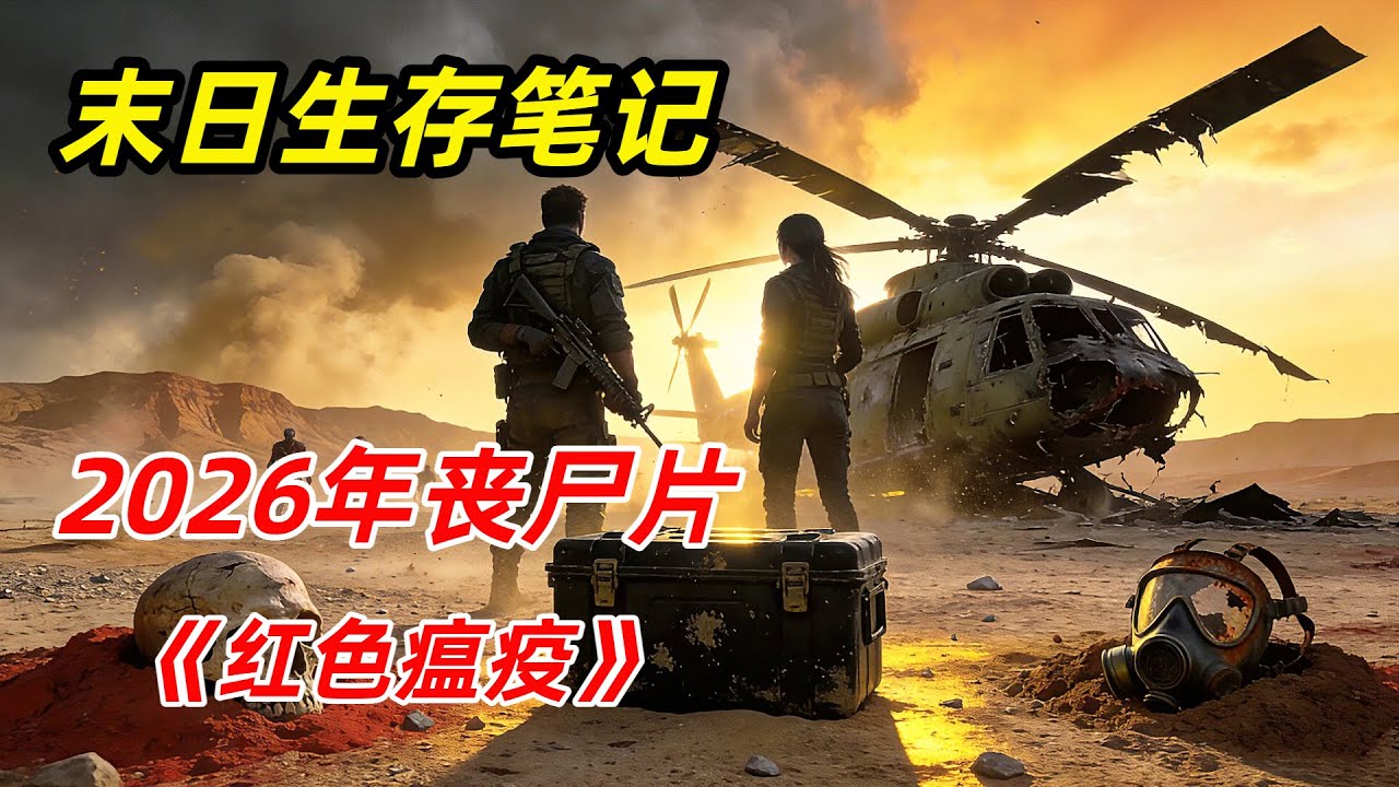 【阿奇】末日生存筆記，人性遠比喪尸可怕/2026年末日喪尸片《紅色瘟疫》