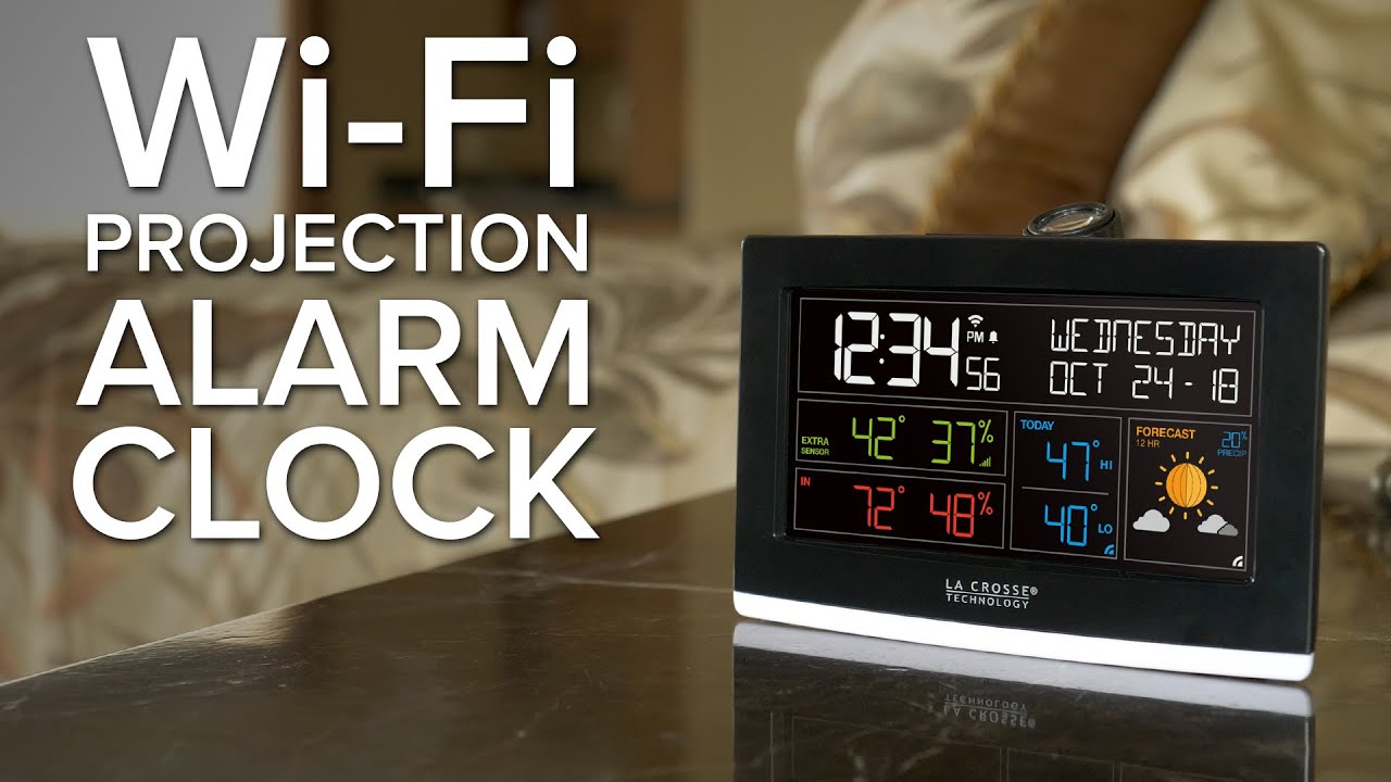 Wi-Fi Projection Alarm Clock With AccuWeather Forecast