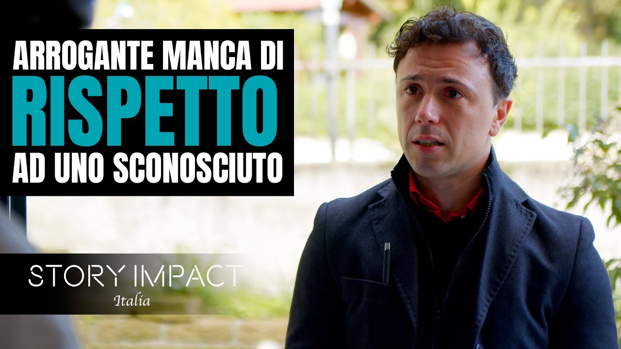 Manca di rispetto ad uno sconosciuto, non sa ciò che lo aspetta
