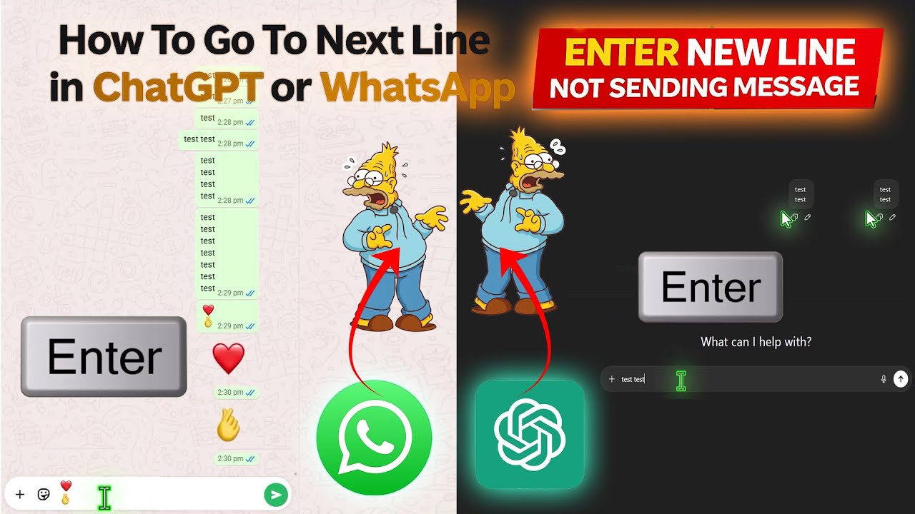 Как использовать клавишу Enter для смены строки в WhatsApp Web и ChatGPT