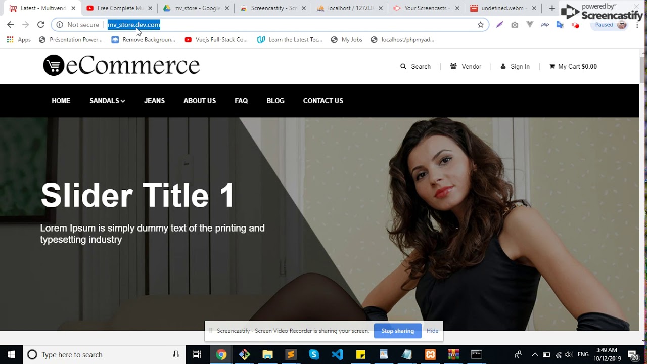 How to install La-ravel E-Commerce Multi vendor Website into your Localhost
