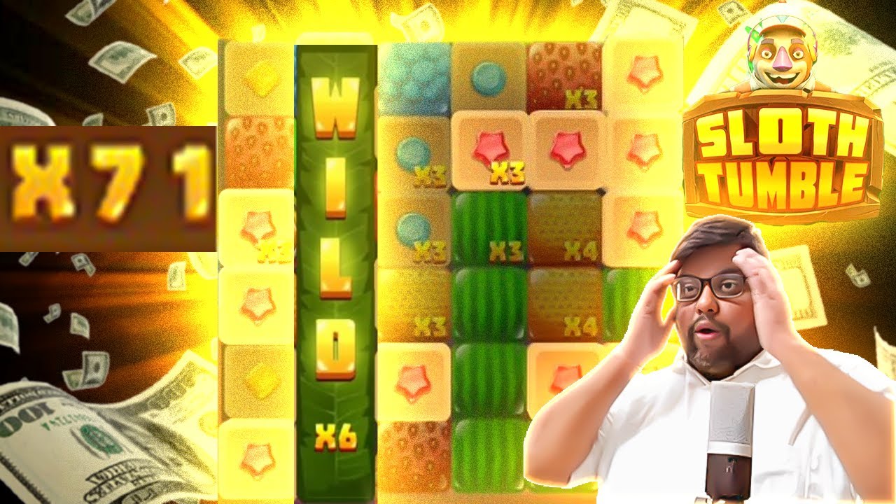 INSANE WIN ON SLOTH TUMBLE I 5300X I RELAX GAMING I SUPER BONUS BUY I MAX WIN 100000X #relaxgaming