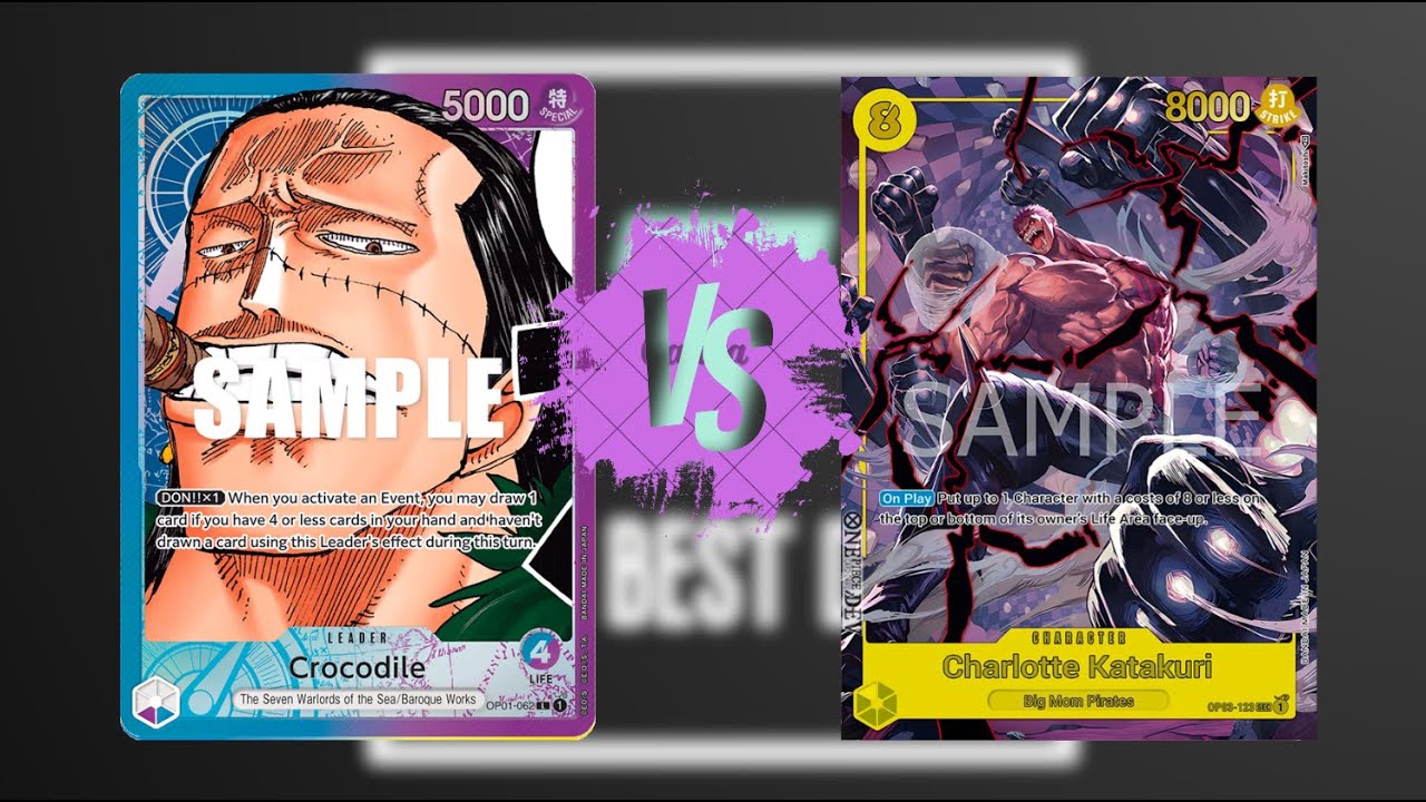 [ OP04 ] Blue/Purple Crocodile vs Katakuri One Piece TCG