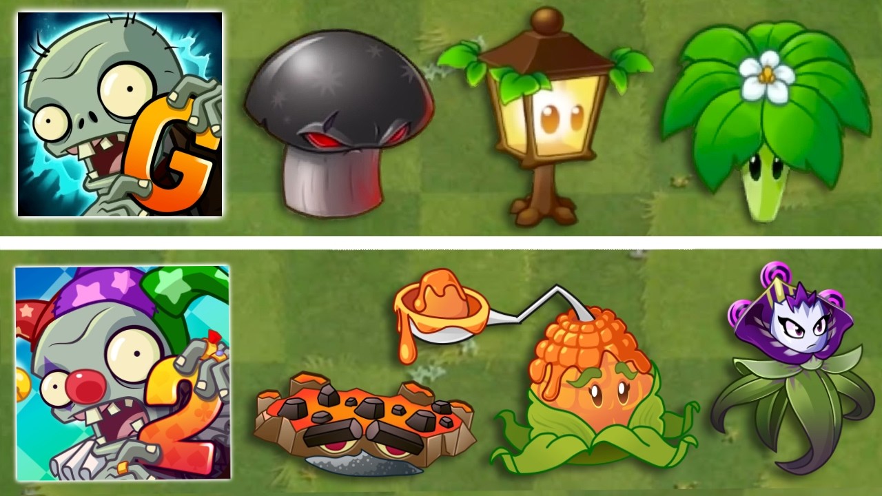 30 новых растений в Plants Vs Zombies 2 Gardenless и Plants Vs Zombies 2 Reflorished