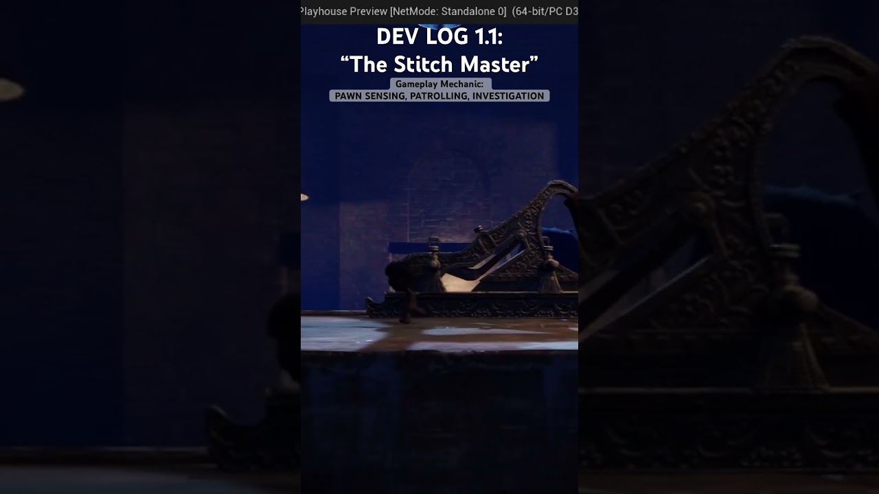Game Dev Log: &ldquo;The Stitch Master&rdquo; (UE5) #gamedev #indiedev #indiedevelopment #gamedesign