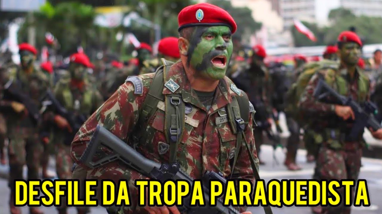 EXÉRCITO ROUBA A CENA COM A VIBRAÇÃO DA BRIGADA PARAQUEDISTA NO CENTRO DO RIO DE JANEIRO 🦅