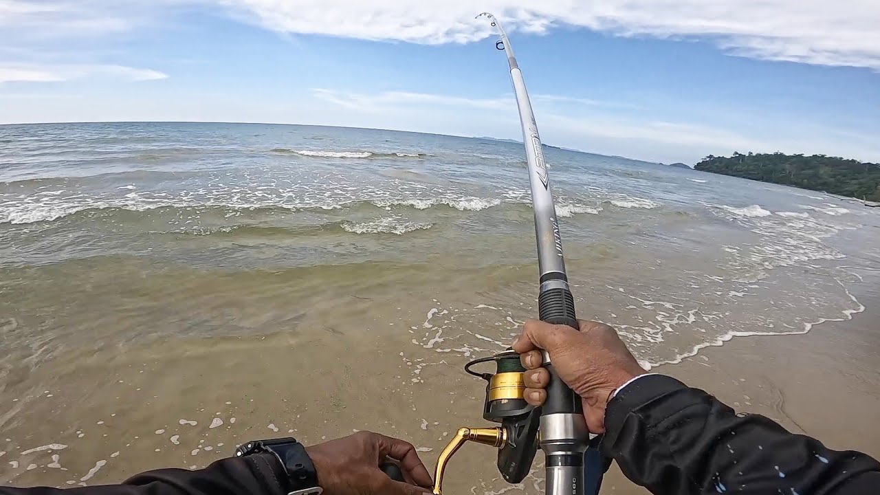 Surf Casting Pantai | Rezeki STRIKE PADU Air Jernih Ikan Besar‼️