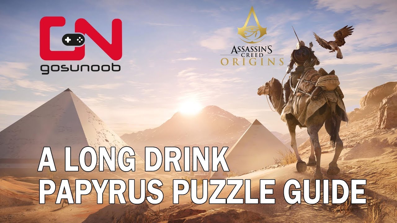 Assassin's Creed Origins: A long drink Papyrus Puzzle - Elementary My Dear Bayek Trophy