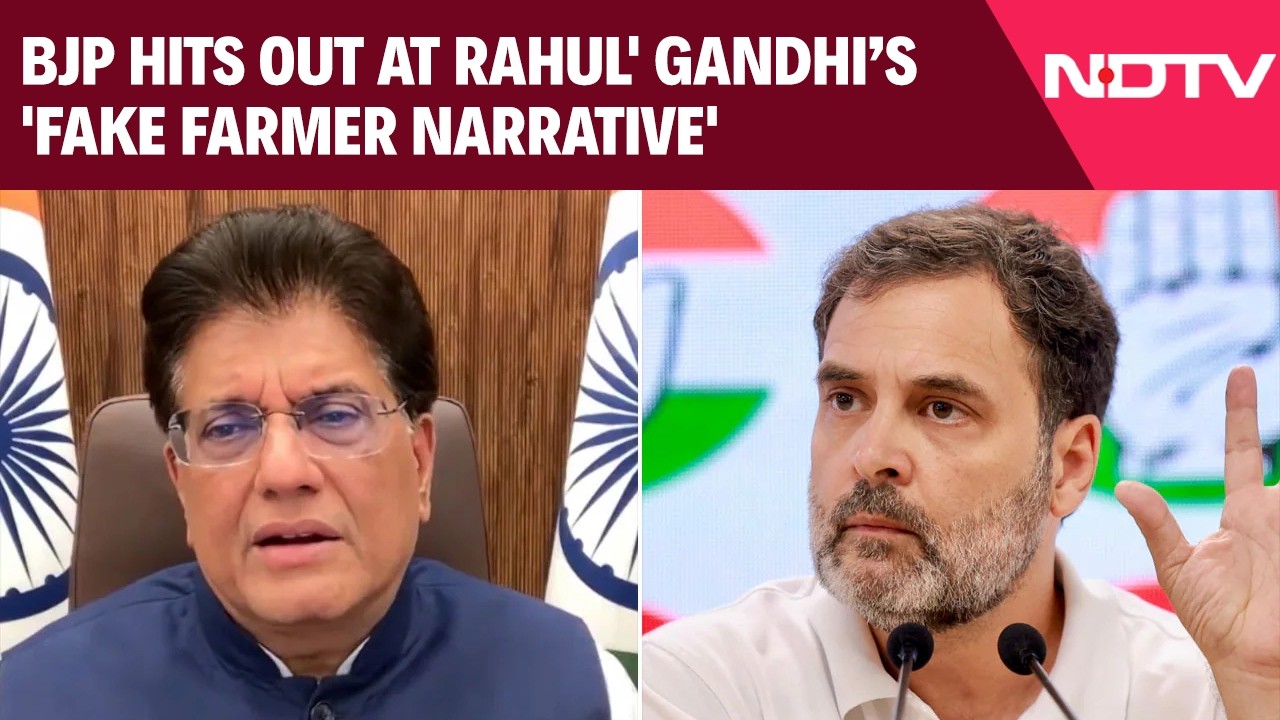 Rahul Gandhi News | BJP Hits Out At Rahul's 'Fake Farmer Narrative', Assures PM Will Protect Farmers