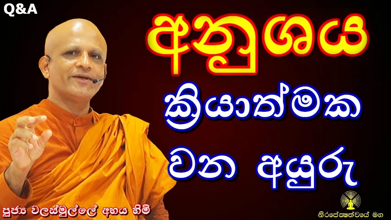 අනුශය ක්‍රියාත්මක වන අයුරු
