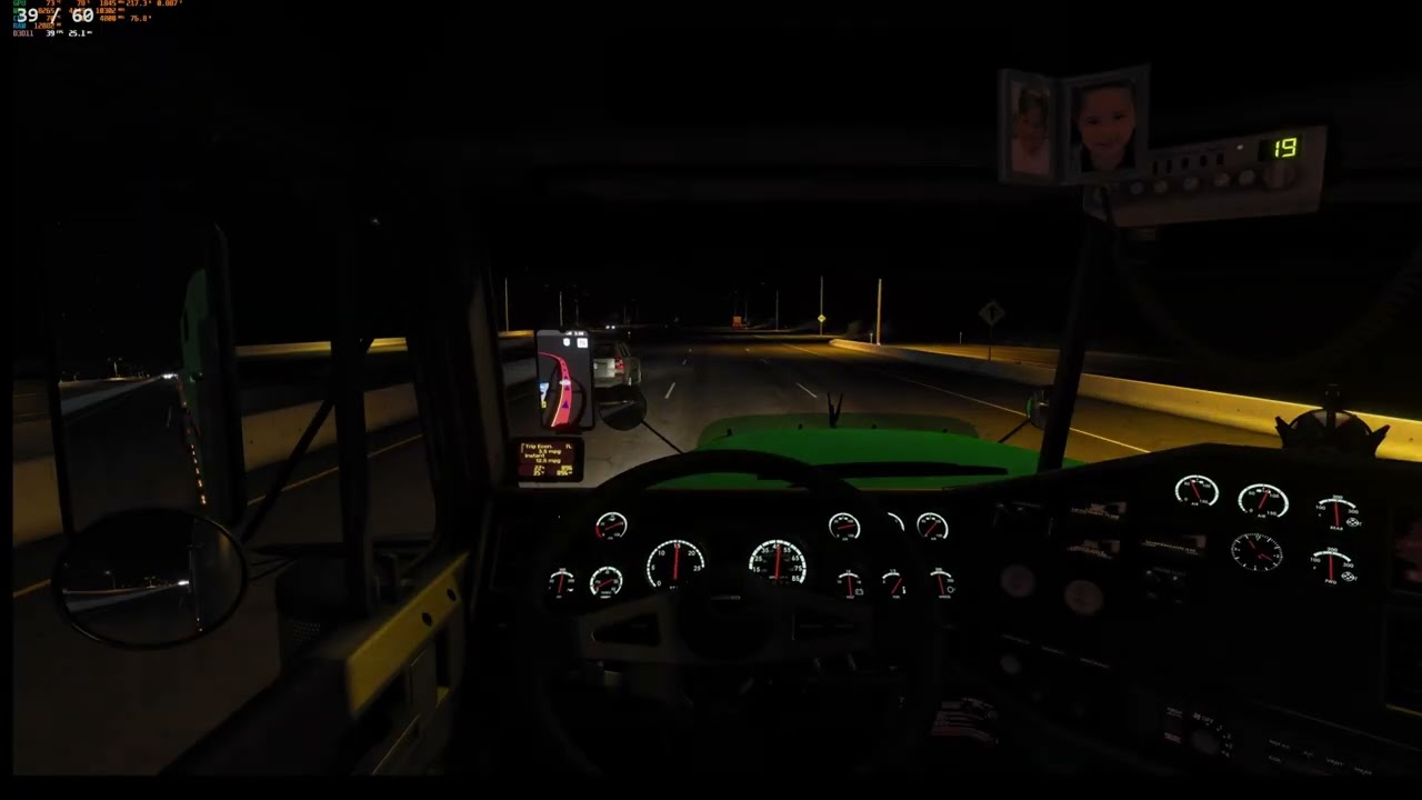 American Truck Simulator 1.55 Gameplay; Night Trucking Run Through Western Canada
