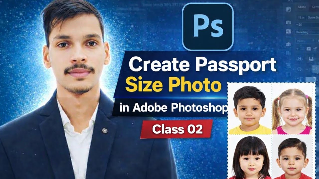 Create Passport Size Photo in Adobe Photoshop | Class 02