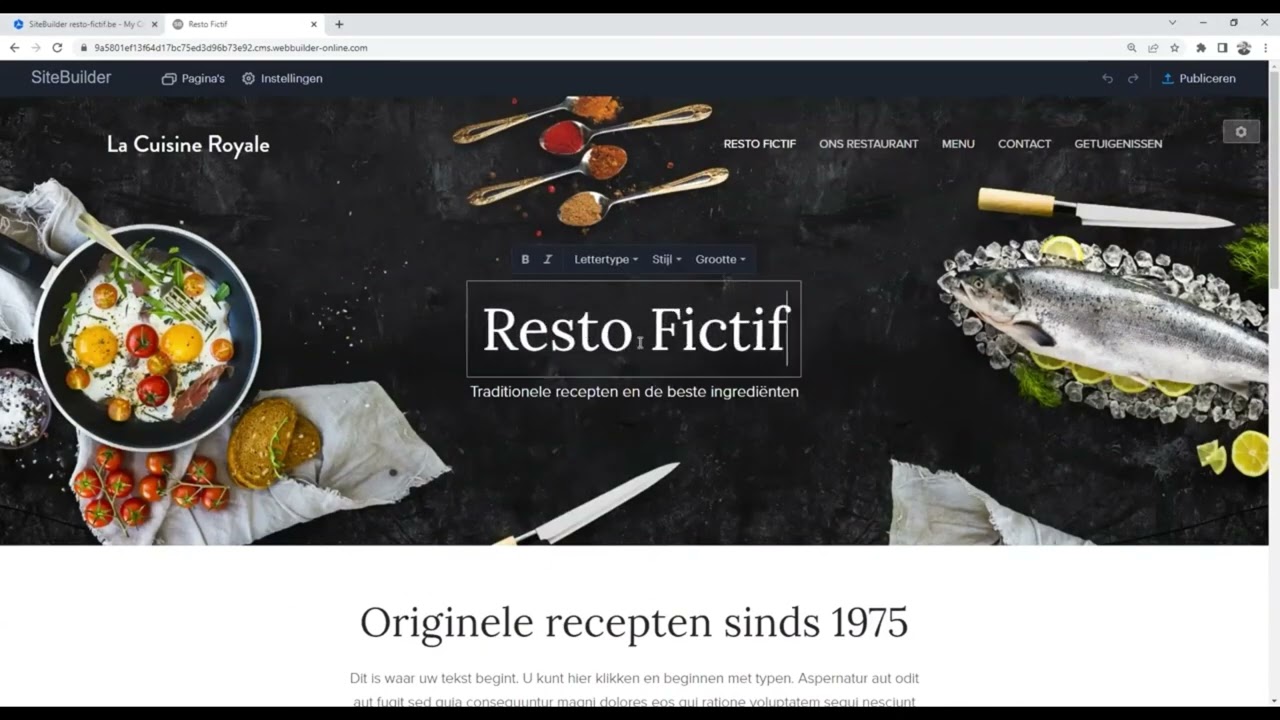Aan de slag met SiteBuilder van Combell
