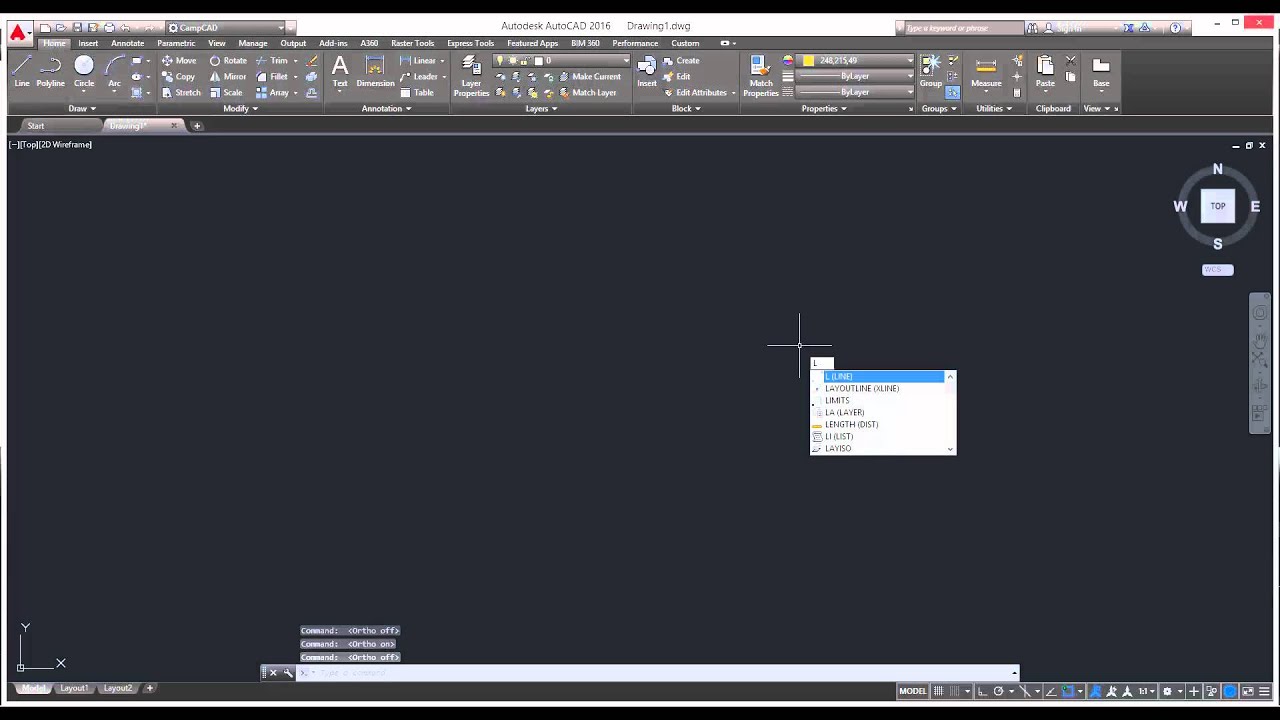 AutoCAD Ortho Mode