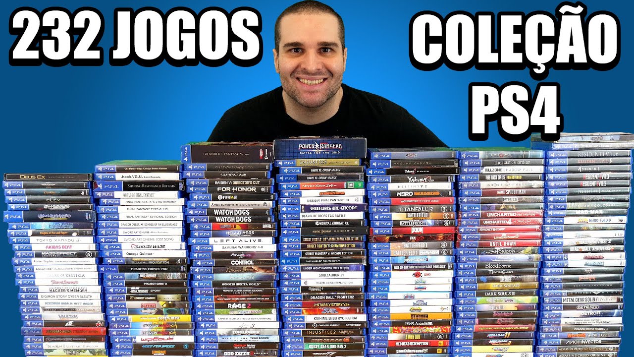 Minha Coleção De Playstation 4 Em 2021 - 232 Jogos De PS4
