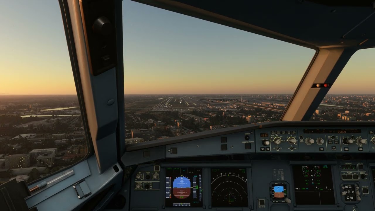 Airbus A320 – Cockpit Landing in Bangkok BKK