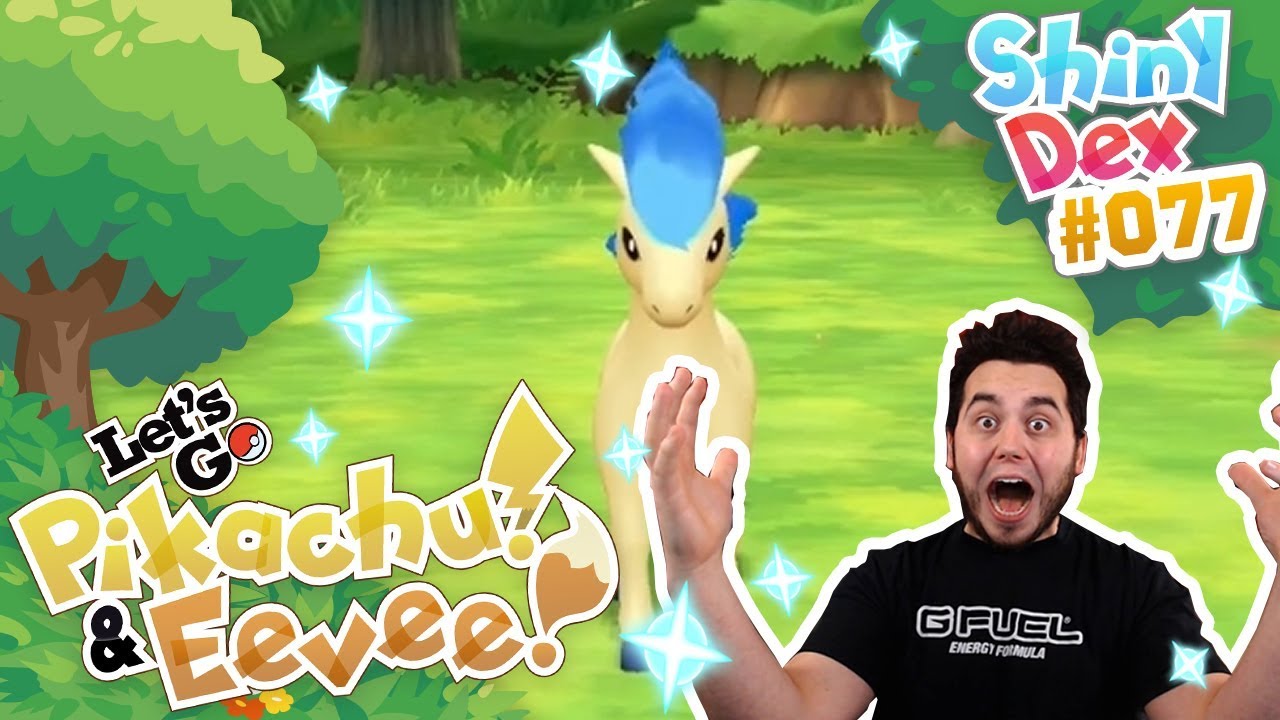 THE BEST SHINY!? SHINY PONYTA REACTION in POKEMON LETS GO PIKACHU AND EEVEE!