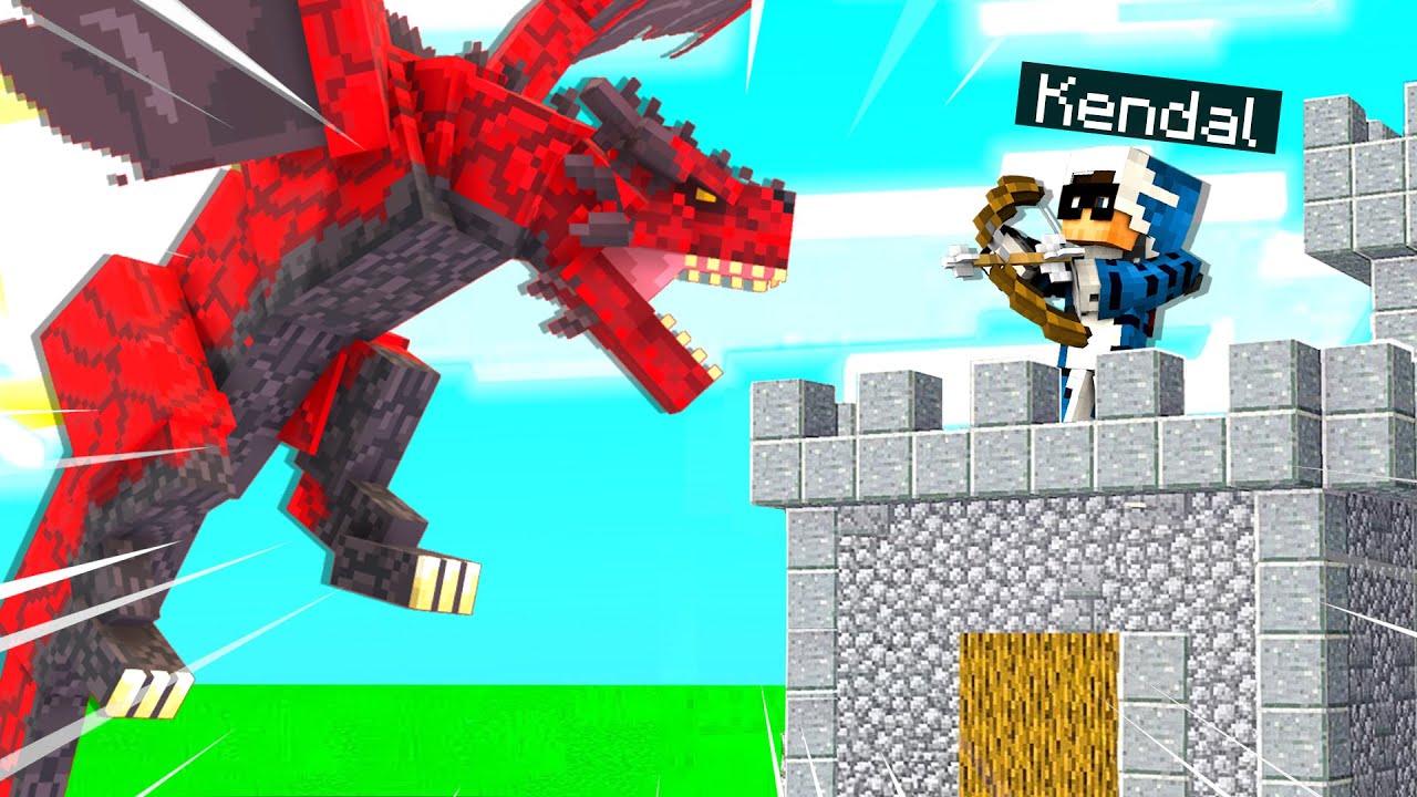 DIFENDO IL MIO CASTELLO DAI DRAGHI - MINECRAFT ITA