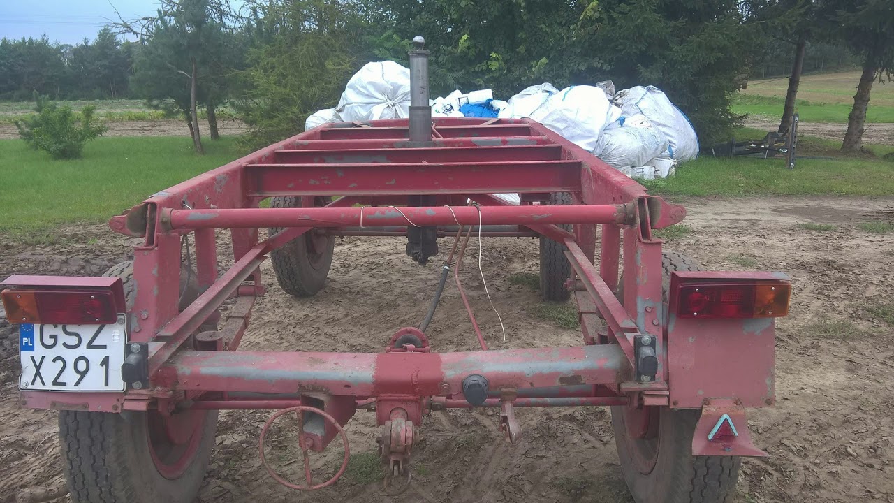 Naprawa ramy przyczepy, chwytaka do drewna i przyczepy do zwózki drewna /after crushing compilation