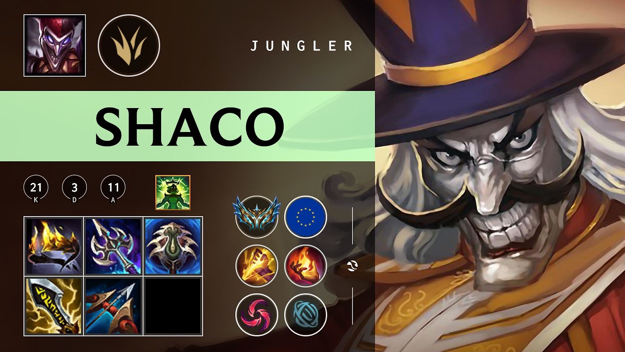 Shaco Jungle vs Elise - EUW Challenger Patch 26.06