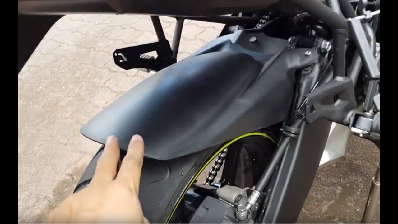 Versys 650 rear hugger mudguard install