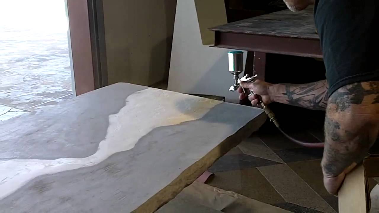 Decorative concrete countertop