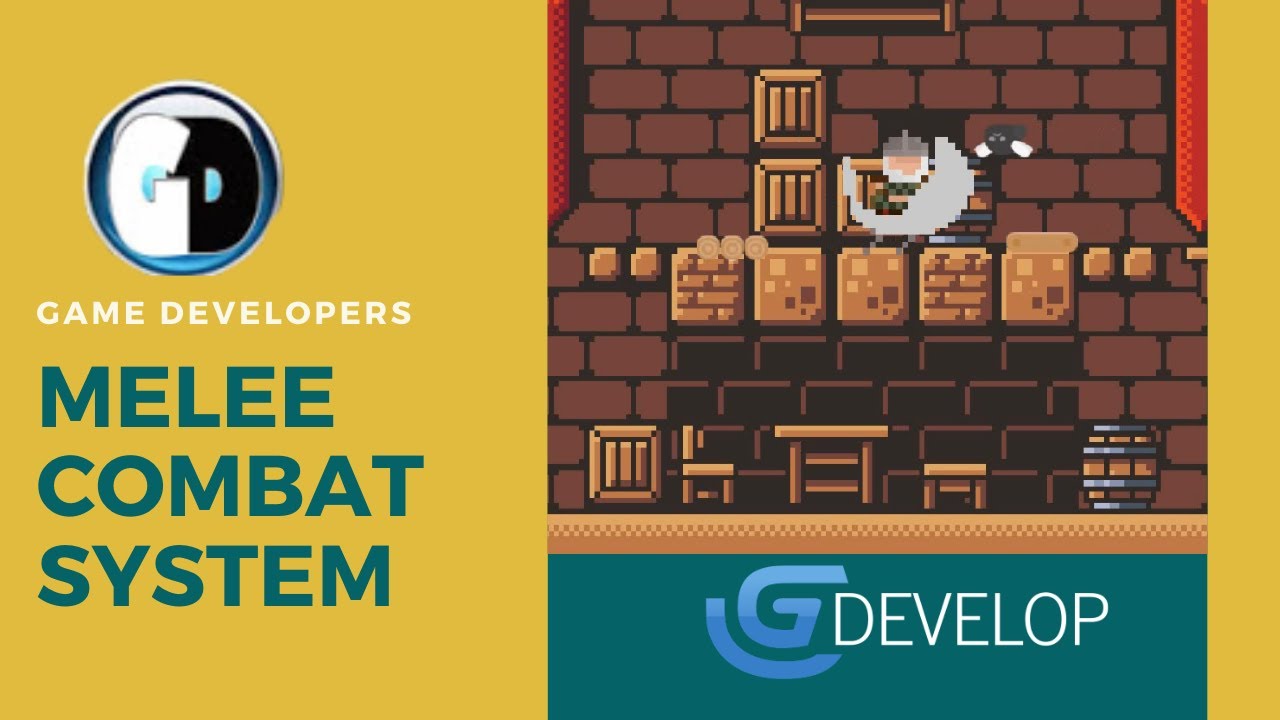 Gdevelop FREE VISUAL Game Engine: MELEE COMBAT SYSTEM (PART I)