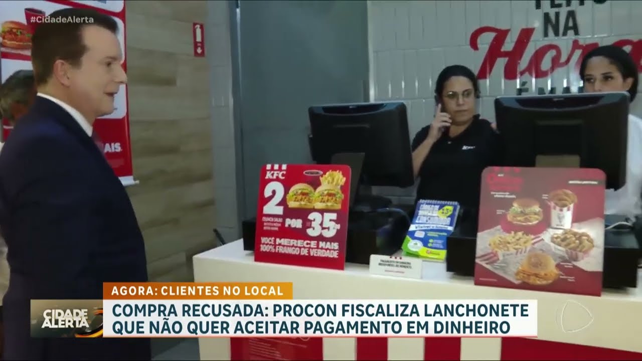 Patrulha do Consumidor: Procon fiscaliza lanchonete que n&atilde;o aceitou pagamento em dinheiro