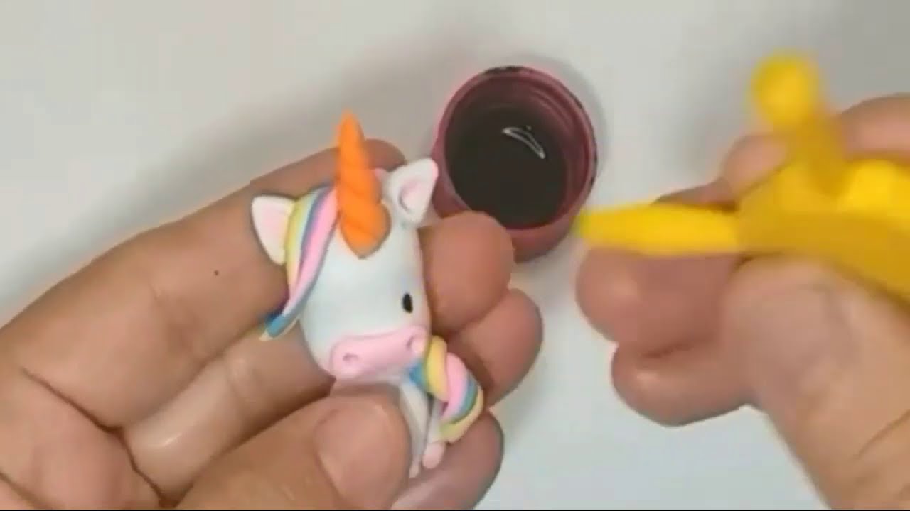 Como Fazer Unicórnio De Biscuit  Para Apliques