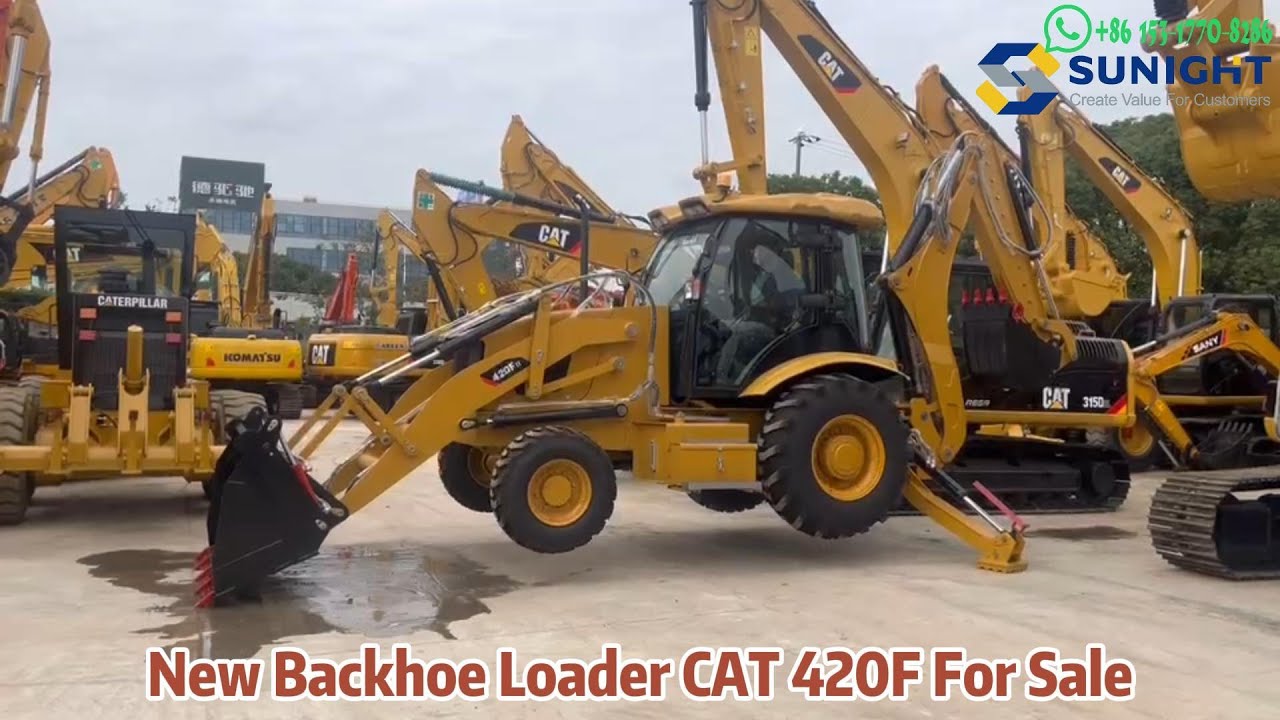 New CAT Backhoe 420F Made in 2024 Year with Cummis Engine and Working Hours: 1.2H