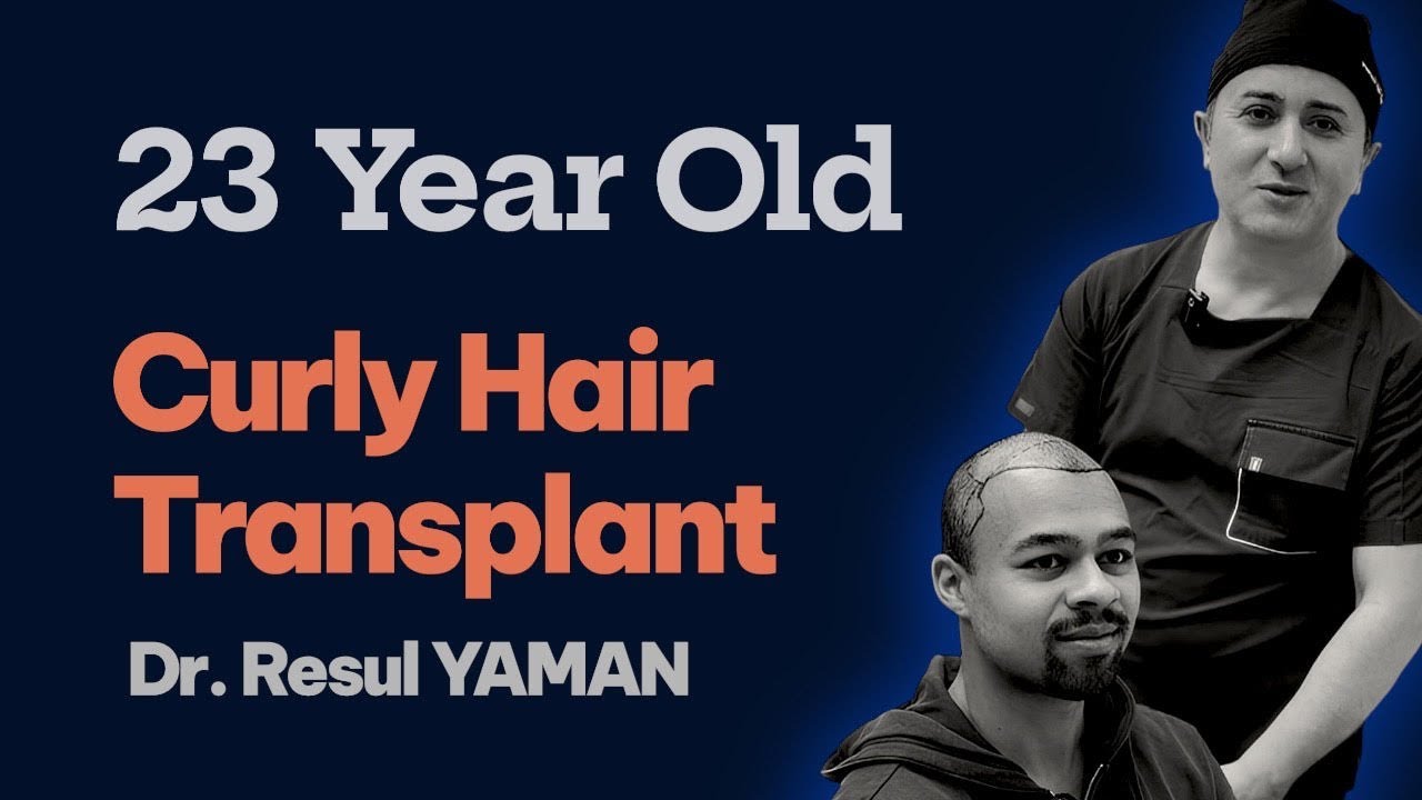 23-Year-Old Curly Hair Transplant | Pre-Op & Day 1  - Dr. Resul YAMAN