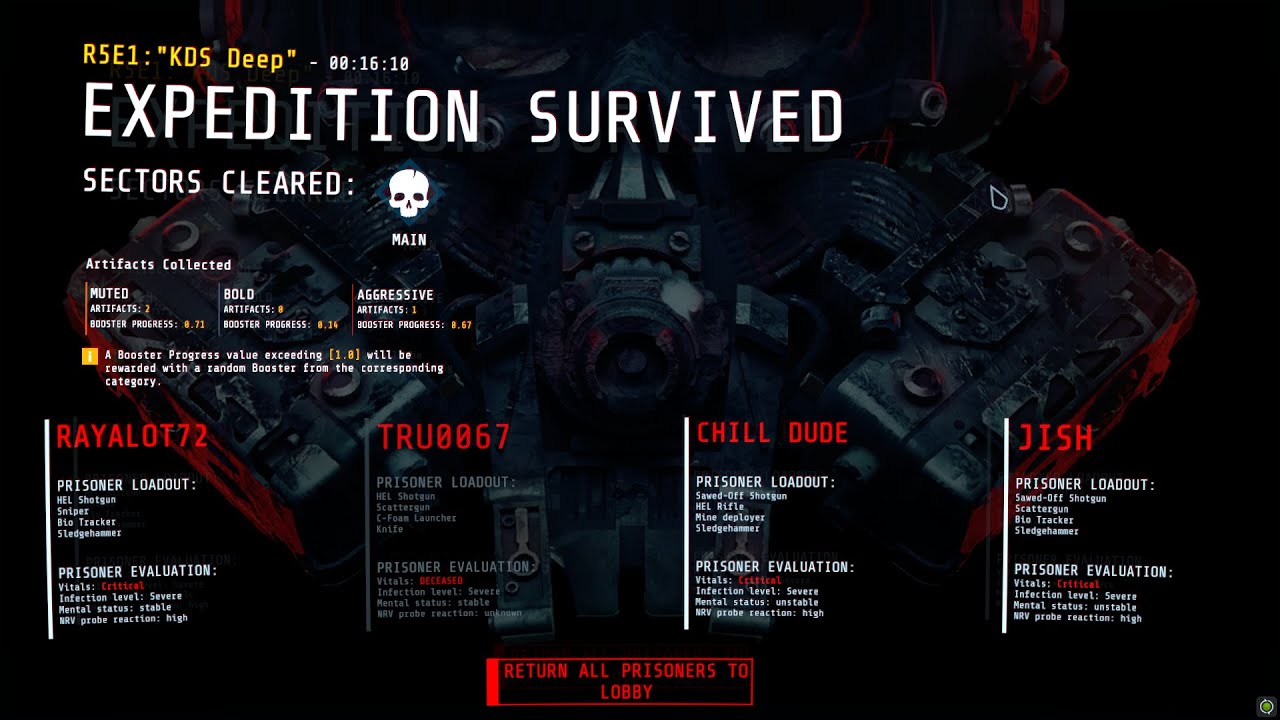GTFO R5E1 Speedrun 16:10