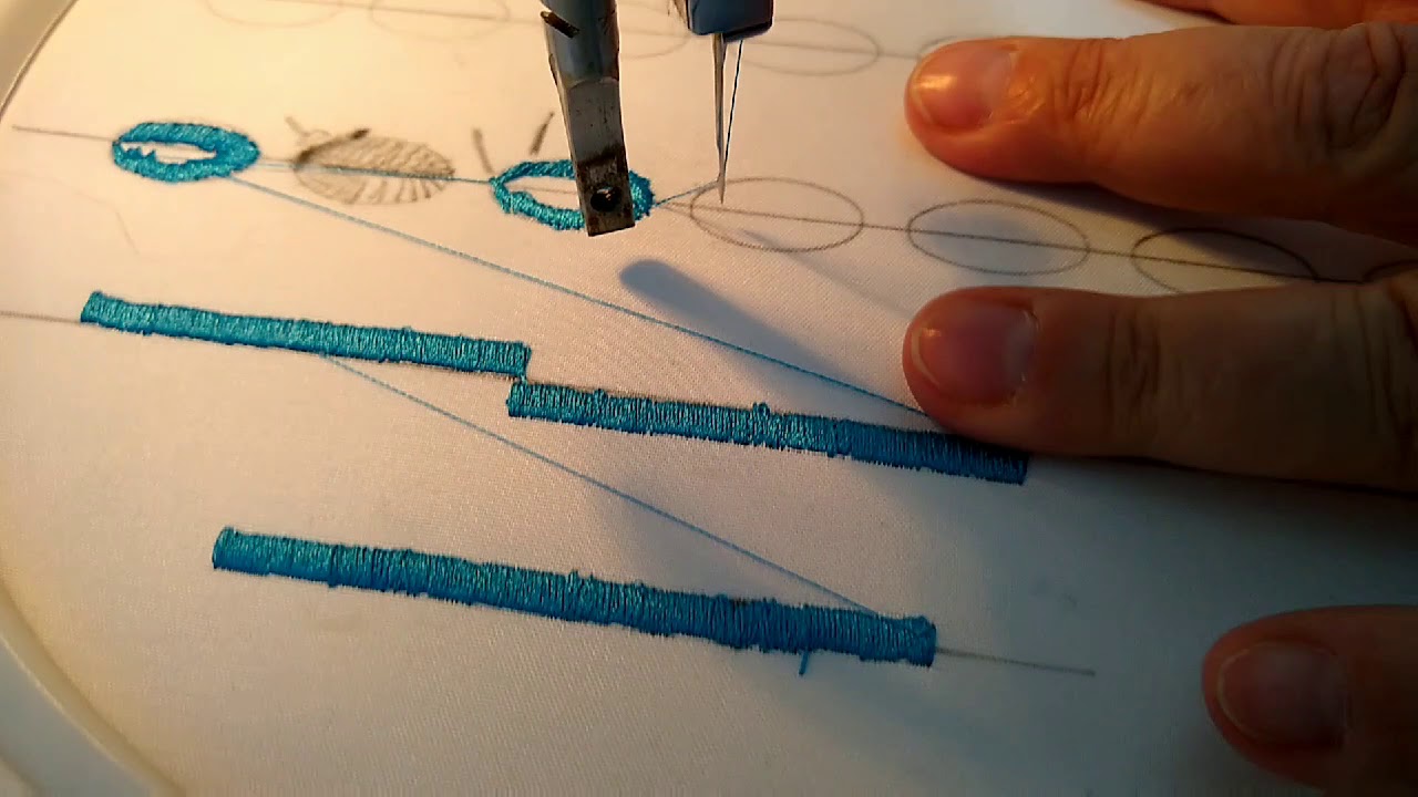 Como Bordar c Ponto ZIGZAG na Máquina Doméstica - Home Machine Embroidery