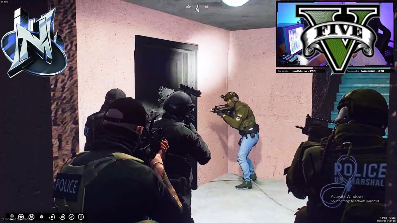 GSF VS POLICIJA - NTEAM RP V4