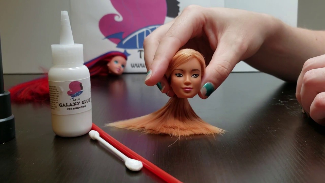How to Seal Doll Hair Inside the Head With Glue The Doll Planet Tutorial