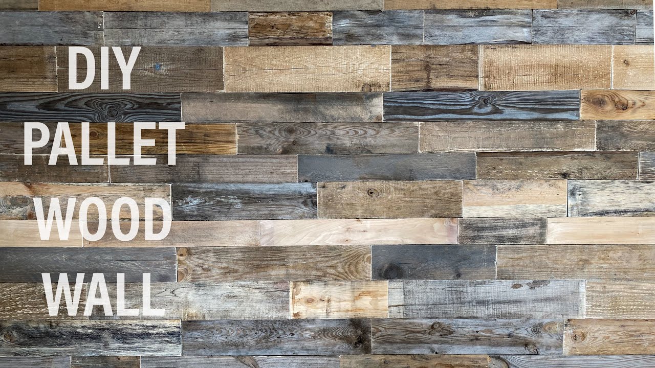 DIY Reclaimed Pallet Wood Wall